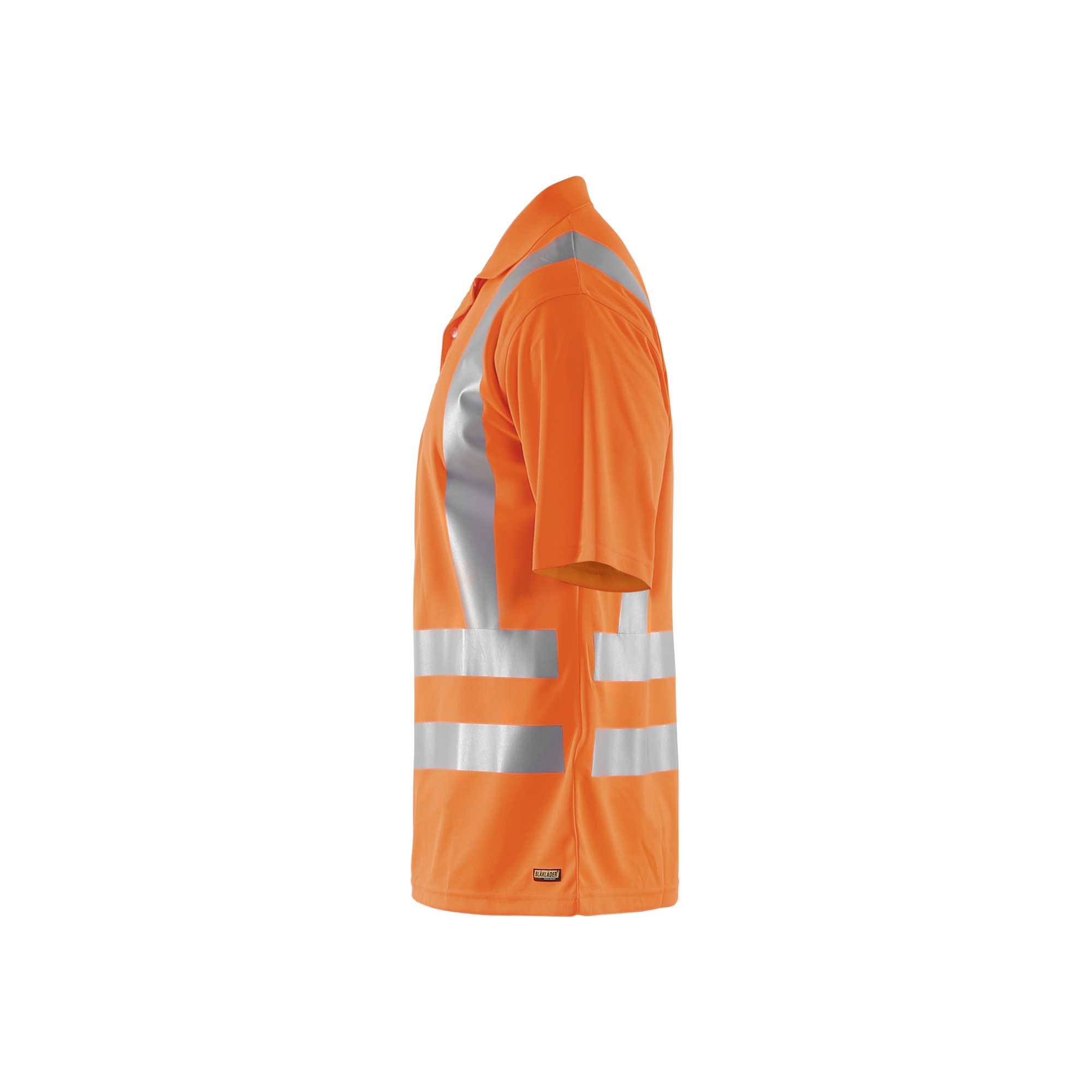 BLAKLADER 33911011 UV Polo Shirt Hi Vis Hi Vis Reflective Short Sleeve Work Polo MEN - 100% Polyester